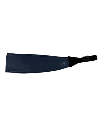 S970H Navy Leather Adjustable Headband